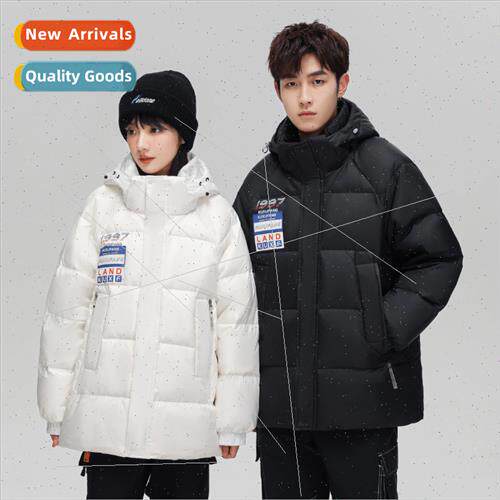 Down jacket men black gold work jacket 2023 winter new thick