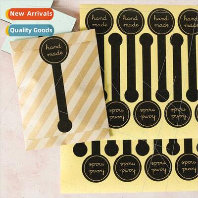 Long Handmade Seal Stickers Lollipop Pudding Bottle Seal Sti