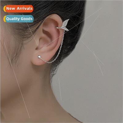 ear bone clip onepcs Korea fashion zirconia mermaid foam ear
