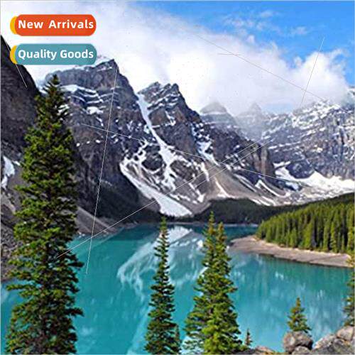 Cross Stch New DIY Alpine Lake Full Stch mple Handmade Threa