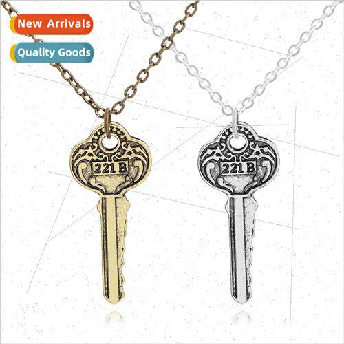 Men Key Vintage Necklace Sweater Chain Accessories Europe Am