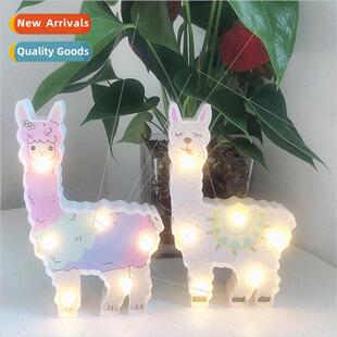 led painted alpaca modeling lamp room modeling decorative la