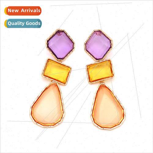 personaly temperament ins wind transparent retro earrings ZA
