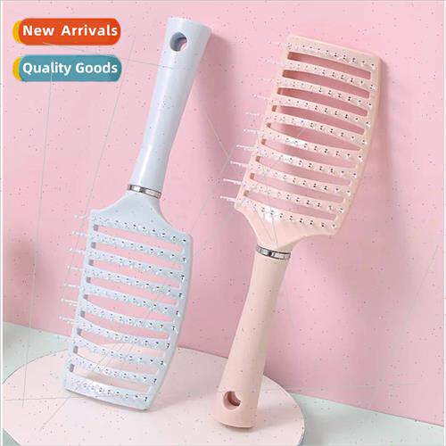 Macaron Big Bend Comb Styling Comb Wide Tooth Comb Cherry Bl
