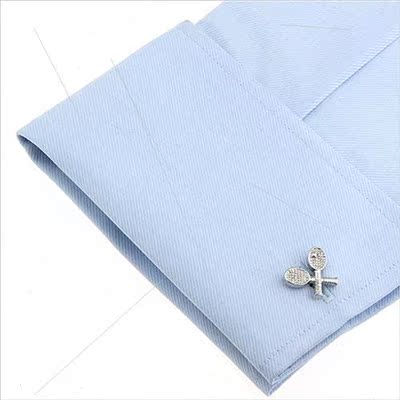 Personalized Tennis Racket Cufflinks Copper Cufflinks