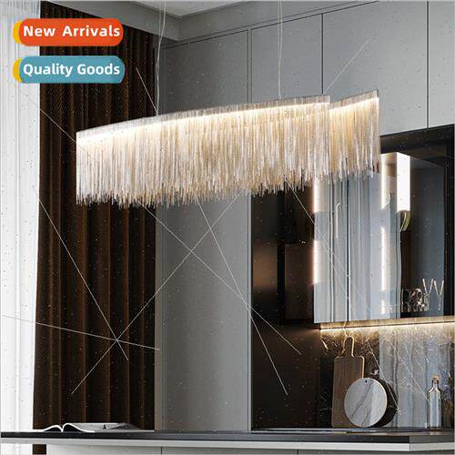 -modern art restaurant chandelier Nordic tassel creative HK-