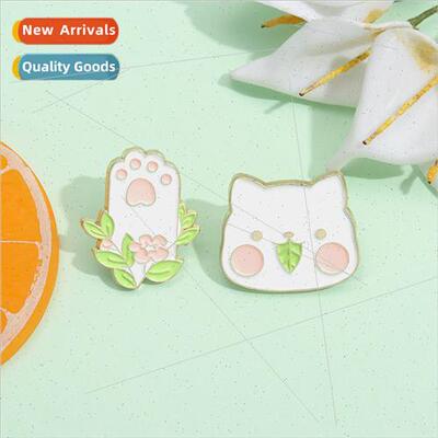 Cartoon whe cat shape alloy brooch cute cat paw cat cat seri