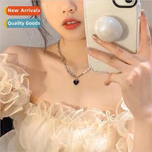 Necklace Patchwork Pearl Chain che Collar Women Love