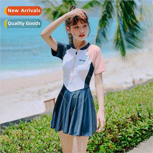 Womens swimsu summer new fashion one-piece skirt type sports