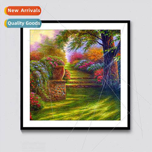 Stick diamond painting cross stch new est path living room d