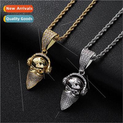 Europe Rap Hipster Collarbone Chain Masked Headphones Dazzli