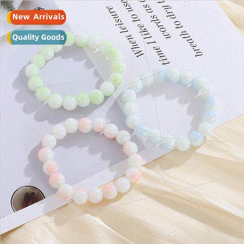 new round pink blue gradient beads strings children bracelet