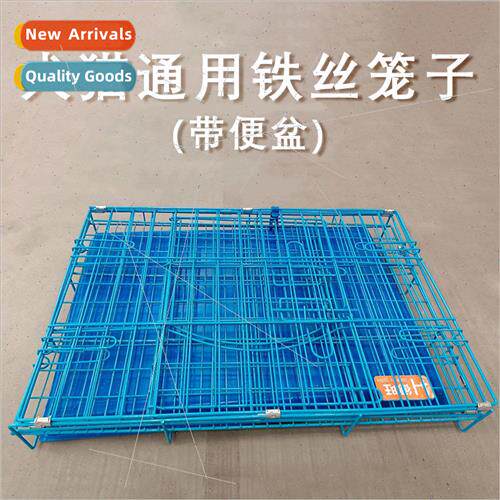 Pet cage dog cat thick wire cage collapsible dog cage kennel