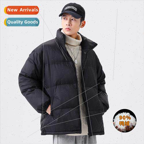 Autumn winter new down jacket men solid color 90% whe duck d