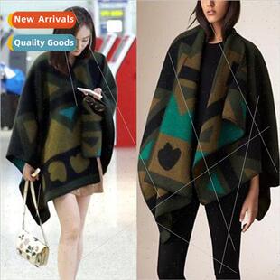 green new cape cashmere faux olive Yang winter Autumn