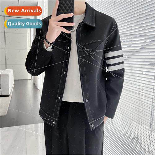 Jacket men 2023 new spring fall gangster handsome senior sen