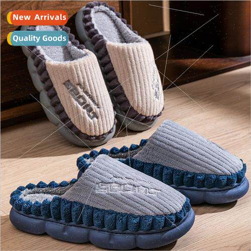 2023 new cotton slippers mens large size winter home home in
