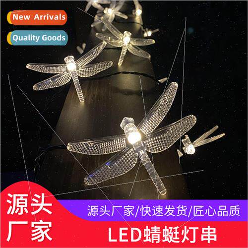 New Halloween ght String LED Dragonfly String ghts Yard Deco
