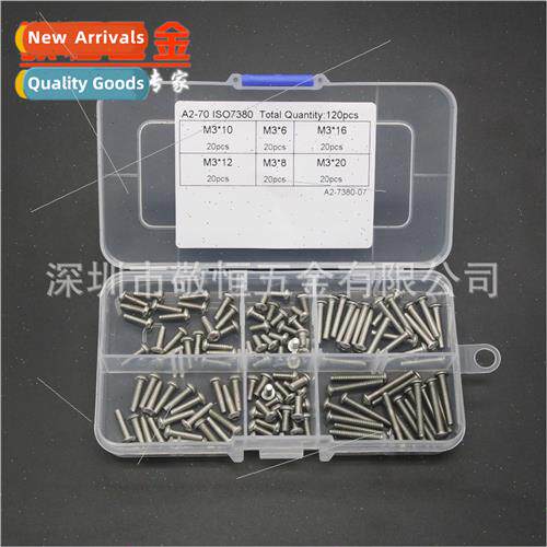 120pcs M3*6 8 10 12 16 20 Stainless Steel 304 Pan Head Hexag