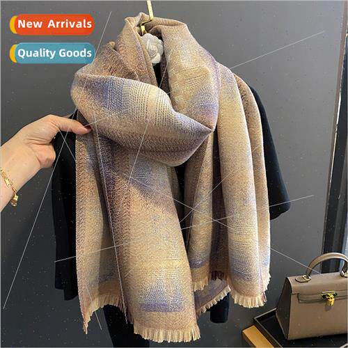 Autumn winter new fashion imation cashmere scarf female dual