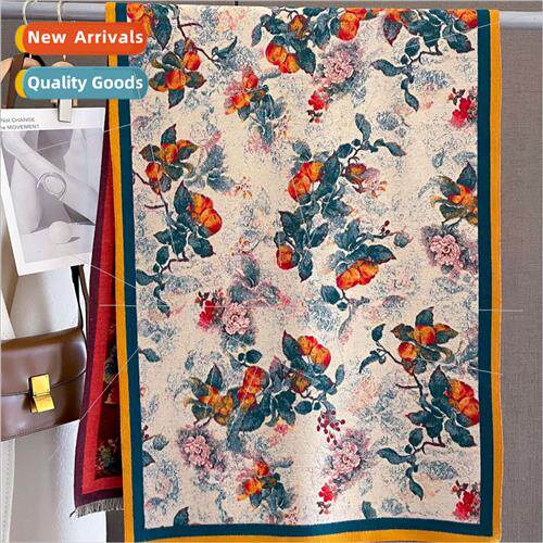 Korea  printing new fall winter temperament imation cashmere