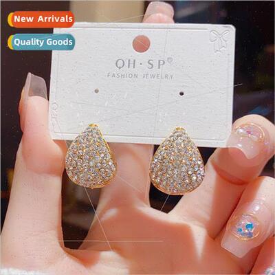 Korea new exquise fashion super flash full diamonds drop ear