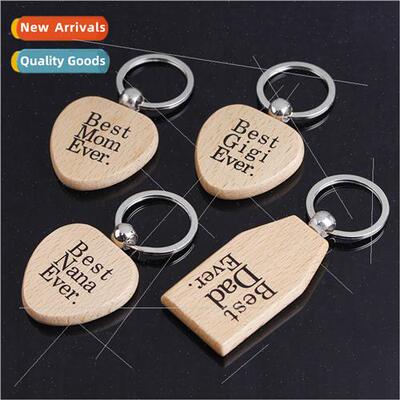 New New Letter Best Dad/Nana/GIgi/Mom Ever Wooden Keychain