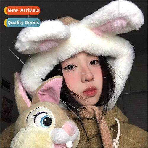 Rabb ears plush cap riding cold Lei Feng cap thickened warm