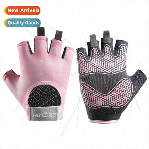 New cycling gloves outdoor sports men women half finger fing