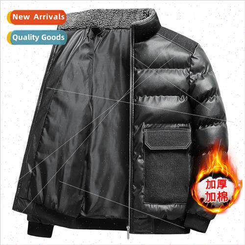Winter new men cotton thickened jacket Slim stand-up collar