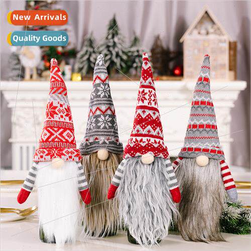 New Christmas decorations Europe Uned States wind knted face