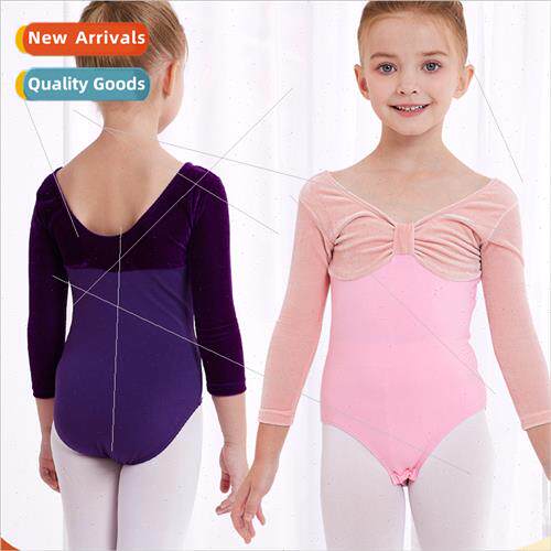 Childrens dance costumes fall and winter long-sleeved practi