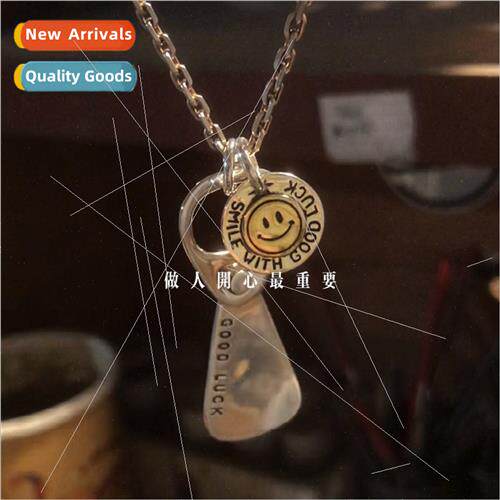 Vintage cans hanging ring pendant men GOODLUCK lucky pull ri