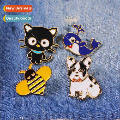 versatile cartoon cute cat whale bee animal series brooch ac