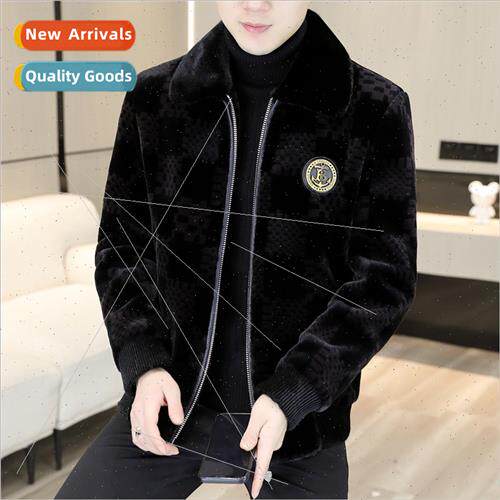 Men high-end gold mink jacket nd thickening coat fur one jac