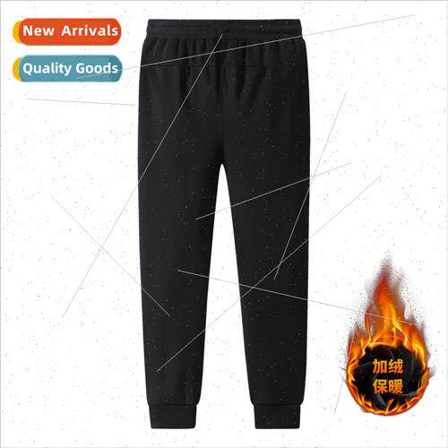 M-6XL extra large size 2022 winter new padded sports pants p