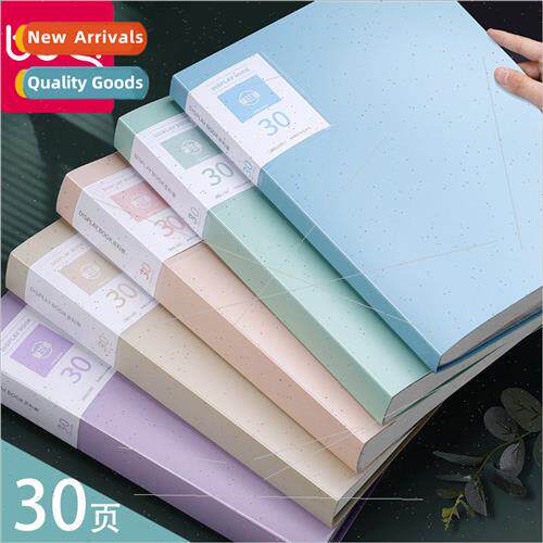 a4 folder Morandi color inmation bag multi-layer transparent