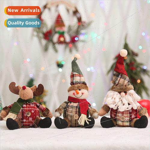 Creative cartoon sting fabric ornament plush Santa Claus dol