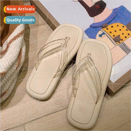 Transparent strap flip-flops female summer ins tide fashion