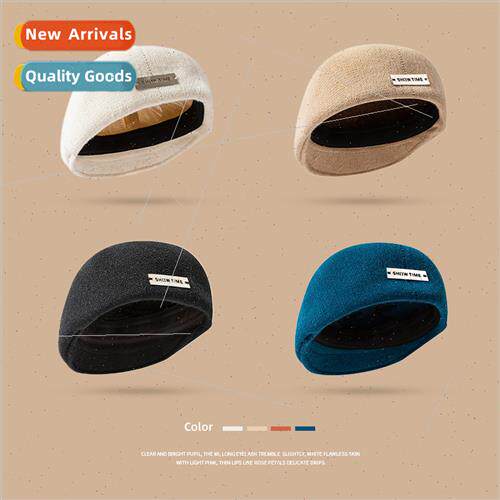 Retro reverse ward cap metal label spicy girl sweet cool ber
