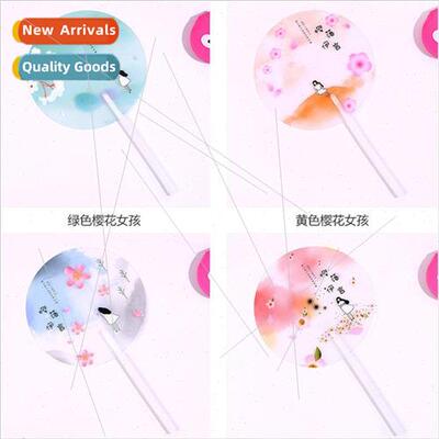 Cartoon summer fresh plastic fairy fan female students porta