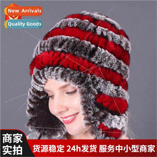 Thickened warm otter rabb hair hat ear protection hat rabb f