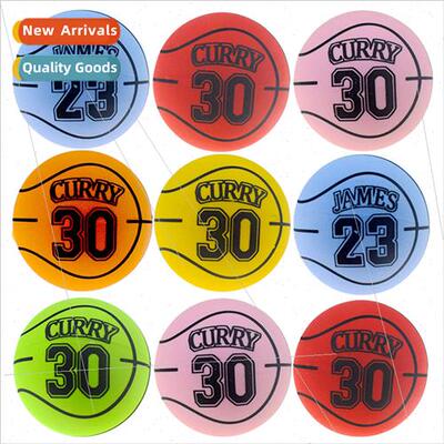 No.45 basketball bouncy ball digal number ball solid rubber
