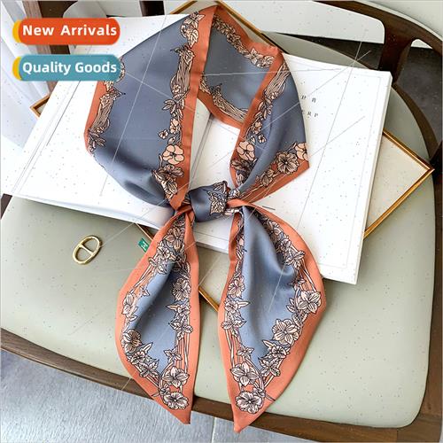 Fashion spring summer new printing thin narrow long neckerch