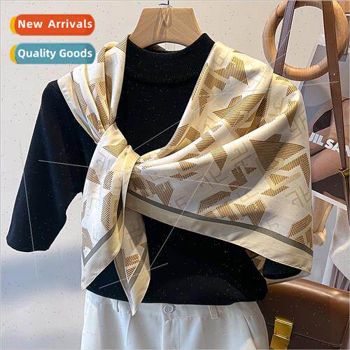 2023 new letters spring fall fashion twill 90 large square s