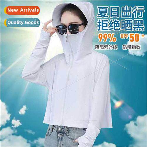 UPF50 + ice silk sunscreen clothing female anti-ultraviolet