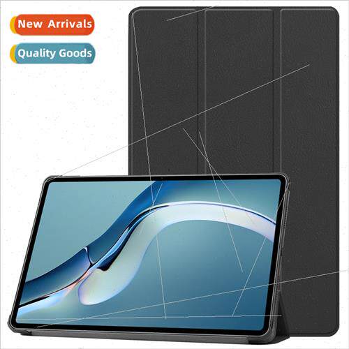适用2021 Huawei MatePadPro12.6 Tablet Case Caster Tri-fold 1