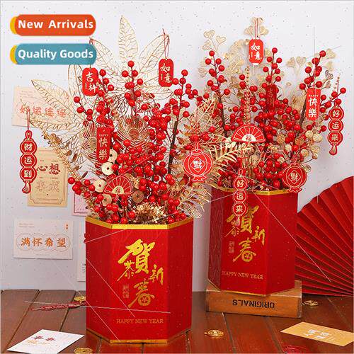 nar New Year Eve Flower Bucket Fortune Bucket Flower Arrange