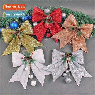 Christmas pinecone big bow decorations diy Christmas e hangi