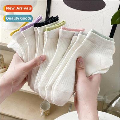 Double mouth socks womens short socks spring and autumn ins